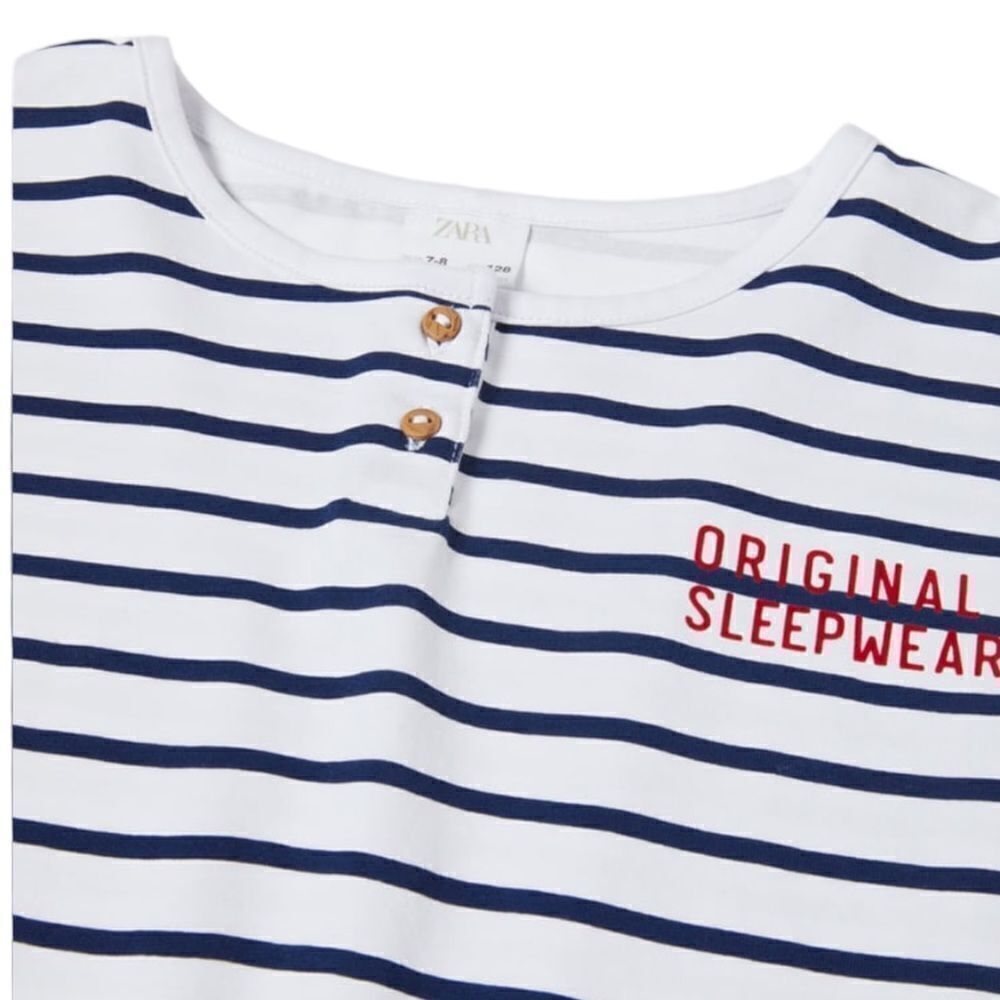 ZARA Kids | Blue | STRIPED HENLEY SET - Picture 3 of 5